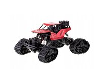 s-Idee RC auto Strong Climbing Car METAL s koly i pásy 1:16 červená