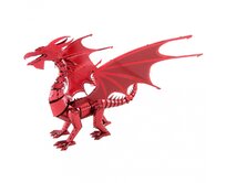 Metal Earth Luxusní ocelová stavebnice Red Dragon