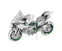 Metal Earth Luxusní ocelová stavebnice Kawasaki Ninja Green