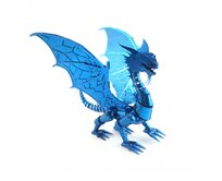 Metal Earth Luxusní ocelová stavebnice Blue Dragon