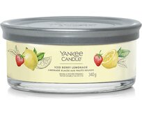 Yankee Candle vonná svíčka Signature Tumbler 5 knotů Iced Berry Lemonade 340g Žlutá