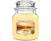 Yankee Candle vonná svíčka Classic ve skle střední Autumn Sunset 411 g Žlutá