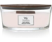 WoodWick vonná svíčka s dřevěným knotem Elipsa Sheer Tuberose 453,6 g Krémová