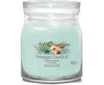 Yankee Candle vonná svíčka Signature ve skle střední Aloe & Agave 368g Zelená