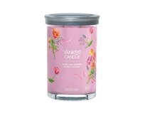 Yankee Candle vonná svíčka Signature Tumbler ve skle velká Hand Tied Blooms 567g Fialová