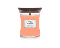 WoodWick vonná svíčka s dřevěným knotem střední Manuka Nectar 275g Oranžová