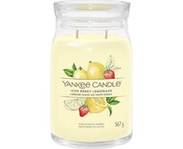 Yankee Candle vonná svíčka Signature ve skle velká Iced Berry Lemonade 567g Žlutá