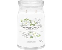 Yankee Candle vonná svíčka Signature ve skle velká White Gardenia 567g Bílá