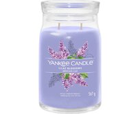 Yankee Candle vonná svíčka Signature ve skle velká Lilac Blossoms 567g Fialová