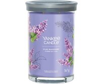 Yankee Candle vonná svíčka Signature Tumbler ve skle velká Lilac Blossoms 567g Fialová