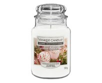 Yankee Candle vonná svíčka Classic ve skle velká Candy Cane Milkshake 538 g Bílá