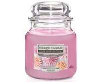 Yankee Candle vonná svíčka Classic ve skle střední Sugared Blossom 411 g Růžová