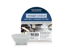 Yankee Candle vonný vosk do aromalampy Smoked Vanilla & Cashmere 22g Šedá