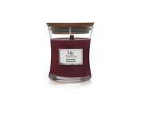 WoodWick vonná svíčka s dřevěným knotem malá Black Cherry 85 g Červená