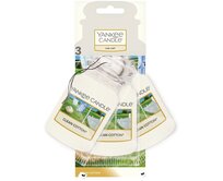 Yankee Candle 3 ks visačka do auta Clean Cotton Bíla