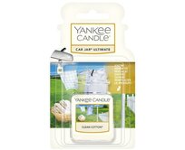 Yankee Candle Luxusní visačka do auta Ultimate Clean Cotton Bíla