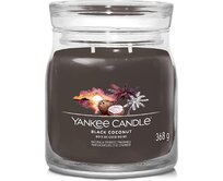 Yankee Candle vonná svíčka Signature ve skle střední Black Coconut 368g Černá