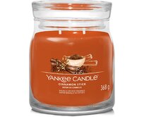 Yankee Candle vonná svíčka Signature ve skle střední Cinnamon Stick 368g Oranžová