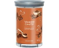 Yankee Candle vonná svíčka Signature Tumbler ve skle velká Cinnamon Stick 567 g Oranžová