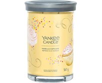 Yankee Candle vonná svíčka Signature Tumbler ve skle velká Vanilla Cupcake 567 g Žlutá