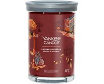 Yankee Candle vonná svíčka Signature Tumbler ve skle velká Autumn Daydream 567g Hnědá