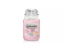 Yankee Candle vonná svíčka Classic ve skle velká Sugared Blossom 538 g Růžová