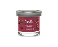 Yankee Candle vonná svíčka Signature Tumbler ve skle malá Black Cherry 122 g Červená