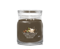 Yankee Candle vonná svíčka Signature ve skle střední Vanilla Bean Espresso 368g Hnědá