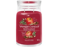 Yankee Candle vonná svíčka Signature ve skle velká Red Apple Wreath 567 g Červená