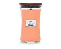 WoodWick vonná svíčka s dřevěným knotem velká Manuka Nectar 609 g Oranžová