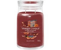 Yankee Candle vonná svíčka Signature ve skle velká Autumn Daydream 567g Hnědá