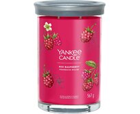 Yankee Candle vonná svíčka Signature Tumbler ve skle velká Red Raspberry 567 g Růžová