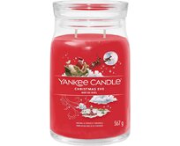 Yankee Candle vonná svíčka Signature ve skle velká Christmas Eve 567 g Červená