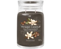 Yankee Candle vonná svíčka Signature ve skle velká Vanilla Bean Espresso 567g Hnědá