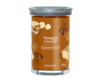 Yankee Candle vonná svíčka Signature Tumbler ve skle velká Spiced Banana Bread 567g Hnědá