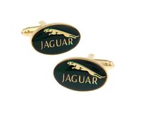 Manžetové knoflíčky Jaguar gold Zlatá, Ocel