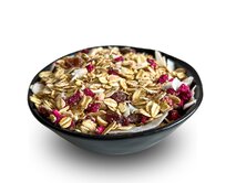 Lyopotraviny s.r.o. Nepečené müsli s lyofilizovaným granátovým jablkem a liči, 1 kg Hmotnost balení: 200 g