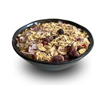 Lyopotraviny s.r.o. Nepečené müsli s lyofilizovanými lesními borůvkami a malinami Hmotnost balení: 500 g