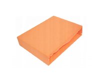 Jersey prostěradlo Exclusive pomerančové 90x200 oranžové, 100% bavlna