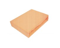 Jersey prostěradlo Exclusive broskev 160x200 oranžové, 100% bavlna