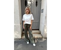 široké kalhoty Aurelia Barva: khaki khaki