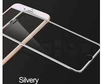 QSEHPO Full-Cover 3D metal tvrzené sklo pro Apple iPhone XS Max - stříbrné Stříbrná