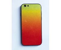 Glass case SHINNING pro Samsung Galaxy A6 Plus (2018) A605 - oranžovo/zelený zelená, Sklo