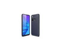 Silikonový obal CARBON pro Xiaomi Redmi Note 5A - tmavě modrý modrá, silikon