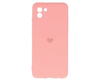 Vennus Valentýnské pouzdro Heart pro Samsung Galaxy A03 - růžové růžová, silikon