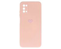 Vennus Valentýnské pouzdro Heart pro Samsung Galaxy A03S - růžové růžová, silikon