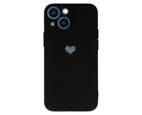 Vennus Valentýnské pouzdro Heart pro iPhone 14 Plus - černé černá, silikon