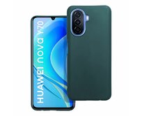 Case4Mobile Silikonový obal MATT pro HUAWEI Nova Y70 - tmavě zelený zelená, silikon