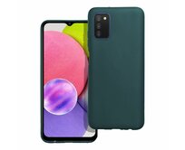 Case4Mobile Silikonový obal MATT pro Samsung Galaxy A03S - tmavě zelený zelená, silikon