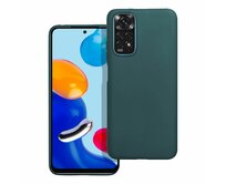 Case4Mobile Silikonový obal MATT pro Xiaomi Redmi Note 11, Redmi Note 11S, Redmi Note 11S 5G - tmavě zelený zelená, silikon